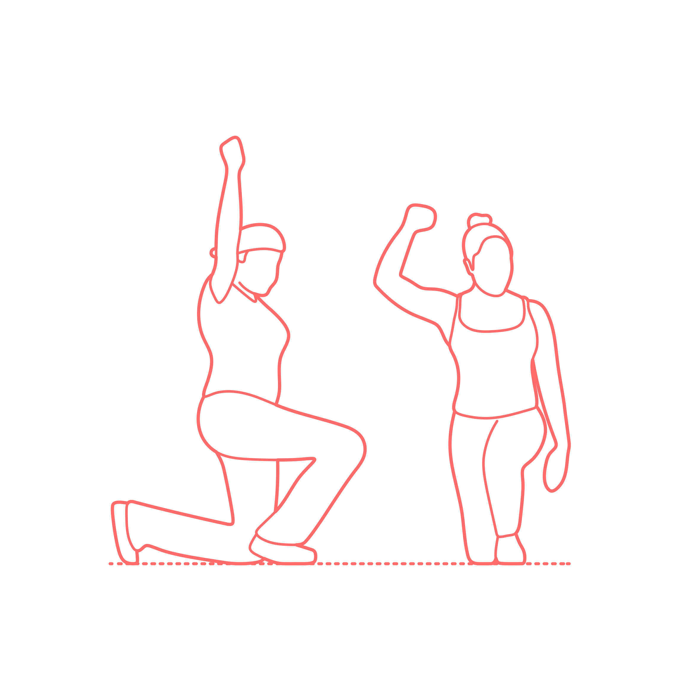 Humans Protest Protesters Women Kneeling Outline Svg File Free Vectors